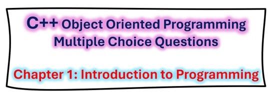 C++ Programming MCQs 1 | GM Statistics